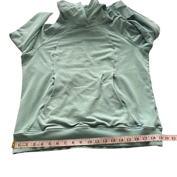 LULULEMON Scuba Pullover *Wash in Washed Tidewater Teal Hoodie Green 8 W3CODS - Picture 12 of 13